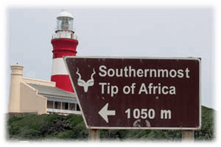Afrikas sydligaste spets Cape Agulhus